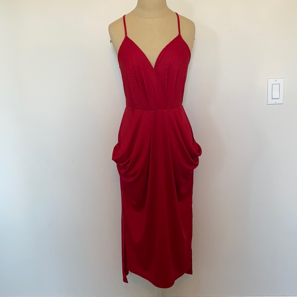 Red BCBG Generation hi-low sleeveless Dress NWT S